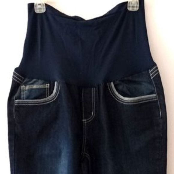 NWOT - Bella Vida Over Belly Maternity Straight Leg Jeans - Size (XL) - Blue - Picture 3 of 7